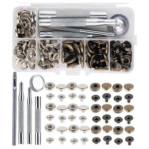 Kit De Travail En Cuir Cuir,Outils De Travail En Cuir,Ensembles De Poin&ccedil;ons &Agrave; Griffes,Bo&icirc;te De Rangement Pour Poin&ccedil;on &Agrave; Coudre - Neuf