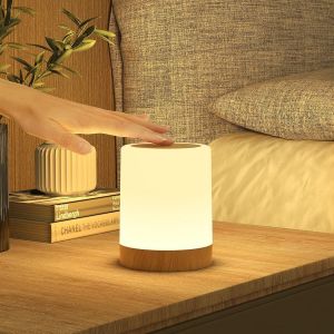 Lampe De Chevet Tactile Lot De 2, Lampe De Table Veilleuse À Intensité Variable, 256 Couleurs Rvb Et 3 Modes, Lampe De Table Rechargeable Usb Avec Fonction Minuterie, Lampe Chevet Sans Fil - Neuf