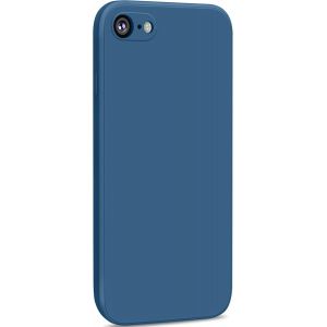 1 Pack Silicone Coque Compatible Pour Iphone Se 2020 / Iphone 8 / Iphone 7 / Iphone Se 2022, Silicone Coque Avec Doublure En Microfibre Douce Protection Compl&egrave;te 4,7"", Bleu Marine - Neuf