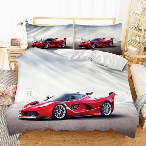 D Parure De Lit Housse De Couette Parure De Lit Housse De Couette D Imprim&iquest;&iquest; Housse Couette Et Taie- Ferrari Fxx K-Tr&iquest;&iquest;S Grand (Xcm) Extra Large : Hous - Neuf