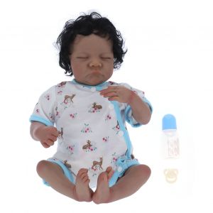 Poupee Reborn Realiste De 40 Cm / 15,7 Pouces, Douce Et Realiste, Avec Biberon Et Tetine - Neuf
