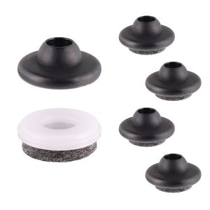 Patins Anneau De Chaise En Feutre Laine-Lot De 4 Patins À Emboîter I 4x Base + Insert Changeable-Ultrasoft-Ø 30 Pour Chaises Vitra Dsr Dar Dkr-Made In Allemagne-16780000 - Neuf