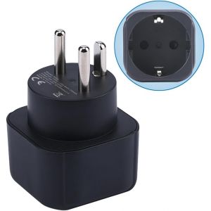 JGD-Adaptateur de Prise Europe vers Danemark/Groenland, Prise Schuko UE Adapt&eacute;e &agrave; la Prise Danoise/Groenlandaise, Prise Europ&eacute;enne/Fran&ccedil;aise de Type C/E/F vers Convertisseur de Prise de Type K (1 pi&egrave; - Neuf