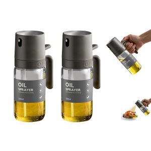 Lot De 2 Flacons Pulv&eacute;risateurs D'huile D'olive Pour La Cuisine, La P&acirc;tisserie, Le Barbecue Et Autres Usages En Cuisine. - Neuf