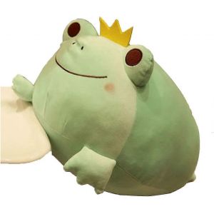 Coussin en peluche grenouille,jouet en peluche grenouille,coussin en peluche grenouille doux et mignon,oreiller animal en peluche Le meilleur cadeau pour les garçons et les filles - Neuf