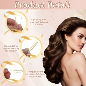 Primasage 300 Pi&egrave;ces Epingle &Agrave; Cheveux, Pince Chignon Avec Bandeau Transparent, Invisible Cheveux Convient &Agrave; La Coiffure Quotidienne Des Femmes Et Des Filles (Brun) - Neuf