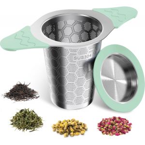 Infuseur &Agrave; Th&eacute; Vert En Acier Inoxydable Avec Poign&eacute;e - Neuf