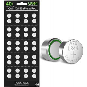 Piles Boutons LR44 AG13 CR44 357 303 A76 Pile alcaline 1,5 V [La Pile est Mise &agrave; Jour et Dure Plus Longtemps] (40 PCS) - Neuf