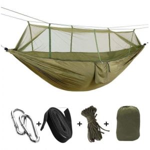 Hamac De Camping Portable Pour Jardin, Plage, Moustiquaire - Neuf