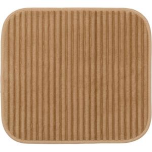 KAL-- Tapis De Bain Doux Antidérapant, 100% Polyester, 50 X 45 Cm - Sable - Neuf