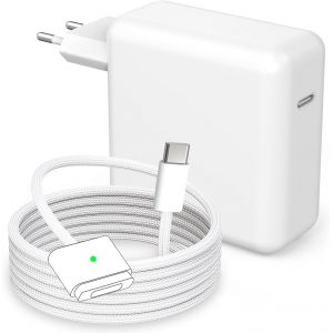 acdsgd-Mac Book Chargeur 67W Magnetic 3 Charging Cable Compatible avec Les MacBook Air 13 et 15 Pouces (2022-2024), Les MacBook Pro 14 et 16 Pouces (2021-2024), M4/M3/M2 (C&acirc;ble T-Tip de 2,0 m) - Neuf