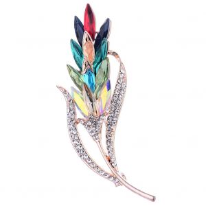 Broche En Cristal De Couleur Mixte A La Mode Pour Femme, Bijou En Strass - Neuf