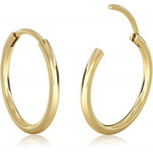 Kalanka-Petites Boucles D&iquest;Oreilles Argent/Or Pour Femmes Hommes Hypoallerg&eacute;nique 316l Acier Chirurgical Cartilage Tragus H&eacute;lice Dormeur Articul&eacute; Cr&eacute;oles Boucles D&iquest;Oreilles L&egrave;vre Anneau Piercing - Neuf