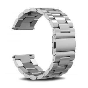 Bracelet De Montre En Acier Inoxydable, 20 Mm, Argent, Bracelets De Montre En Métal Avec Boucle À Dégagement Rapide, Convient Aux Femmes Et Aux Hommes - Neuf