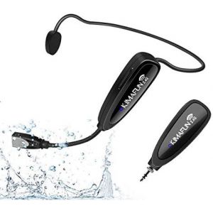Yemaesre-Microphone Fitness Serre-Tête Sans Fil 2.4g, Micro Sans Fil Imperméable Et Anti-Sueur Pour Instructeur De Fitness, Yoga, Pilates, Spinning, Pa, Haut-Parleur, G100-1 - Neuf