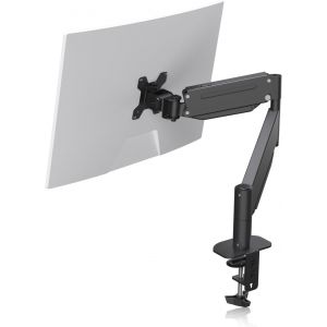 Support Ecran PC Bras pour Moniteur Simple avec Ressort &agrave; Gaz,17 &agrave; 32 Pouces,Pivot, Rotation, Bras pour Moniteur jusqu'&agrave; 10 kg, VESA 75/100 mm, Support Ecran PC Bureau, Pied Ecran PC - MD8 - Neuf