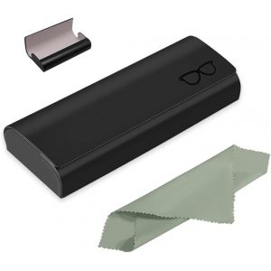 Kalanka-&Eacute;tui &Agrave; Lunettes Rigide En Cuir Synth&eacute;tique De Qualit&eacute; Sup&eacute;rieure - Pour Homme Et Femme - Livr&eacute; Avec Un Chiffon En Microfibre Pour Lunettes De Soleil, Lunettes De Lecture, Lunettes De - Neuf