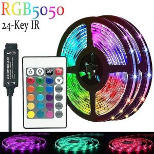 Bande Lumineuse Led Rvb Bluetooth Intelligente De 10 M Avec Télécommande Et Synchronisation - Neuf