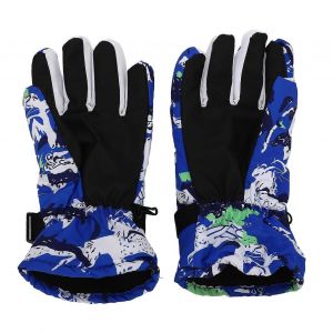 Gants De Ski En Plein Air Gants Thermiques Épaissis Antidérapants Cyclisme Écran Tactile Imperméable Gants À Doigts Complets Bleu - Neuf