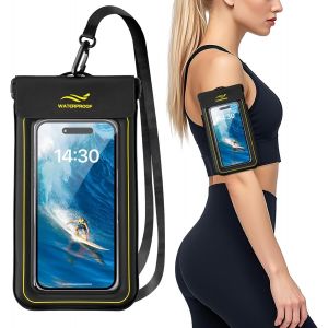 Pochette &Eacute;tanche Smartphone,Ipx8 Sac &Eacute;tanche Imperm&eacute;able Pochette Etanche Pour Iphone 16 15 14 13 12 11 Pro Max,Galaxy A54 A55 Housse &Eacute;tanche Protection Telephone Eau Pour Natation, Plage, Voyage - Neuf