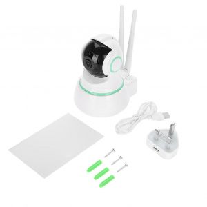 Babyphone Video 1080p Avec Vision Nocturne Infrarouge Et Audio Bidirectionnel (Prise Britannique, 110-240 V) - Neuf