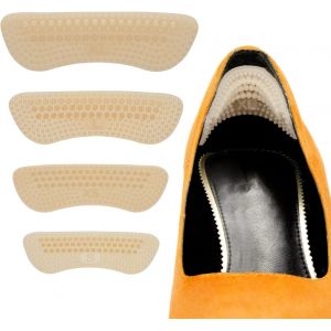 Paires De Coussinets De Talon, Coussinets De Talon Surdimensionnés, Coussinets De Talon Autocollants, Protège-Talons En Silicone, Coussinets Pour Talons Hauts (Couleur Chair) - Neuf