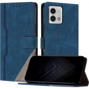 Kal-Étui Pour Motorola Moto G Stylus 5g 2023, Housse En Cuir Pu Avec [Protection Antichoc Tpu] [Fonction Support] [Porte-Cartes ] Antichoc Magnétique Coque Pour Moto G Stylus 5g 2023 - Bleu - Neuf
