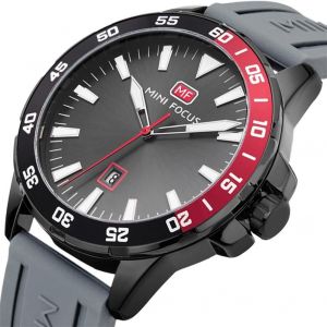Mini Focus Hommes Analogique &Eacute;tanche Bracelet En Silicone Quartz Montre De Sport Montre-Bracelet (Pistolet) - Neuf