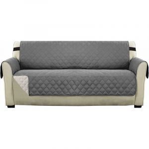 (Sofá Extragrande, Gris) Funda De Sofá De Doble Cara Para Sofá Acolchado, Extragrande De Lujo, Suave, Impermeable, Con - Neuf