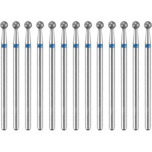 Lbgwp60-Lot De 13 Forets Diamantés De 120 À 140 - Tête Sphérique De 3 Mm - Tige De 2,35 Mm - Longueur 3 Mm - Pour Poncer La Pierre, La Céramique, Le Verre, Le Polis - Neuf