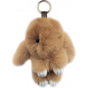KAL-Mignon Grand. Lapin En Peluche Porte-Clés Lapin En Peluche 7 Pouces Porte-Clés Pom Poms Pendentif Sac À Main Clé De Voiture Décoration - Neuf