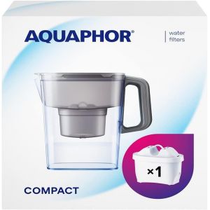 Carafe Filtrante Compact Avec 1 Filtre Maxfor+ 200l - 2,4 L - Gris - Neuf