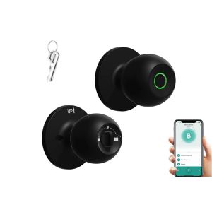Serrure de porte intelligente &agrave; empreinte digitale Bluetooth avec entr&eacute;e sans cl&eacute; et contr&ocirc;le par application - Neuf