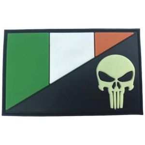Kalanka-Patch Écusson Thermocollant En Pvc Avec Motif Drapeau Irlandais Irlandais Brillant Dans Le Noir Airsoft Paintball - Neuf