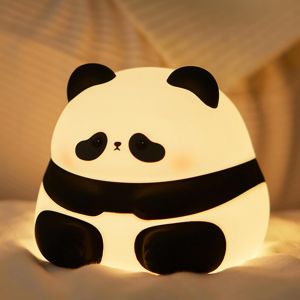 Panda Veilleuse, Lampe De Chambre D'enfant Mignonne, Lampe Portable Usb Rechargeable En Silicone Avec Contrôle Tactile Des Animaux - Neuf