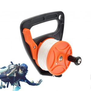 Kayak Bobine Smb Plongée Bobine De Plongée En Bobine De 150 Pieds Lourds Cordon Rétractable De Plongée Bobine Finger Spool De La Grotte, Épave, Dérivés De Plongée Orange - Neuf
