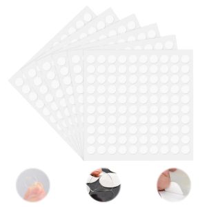 600Pièces Pastille Double Face Transparent Rond Points Adhésifs Autocollant Adhésif Amovible Points Adhésifs Double Face Pastille - Neuf