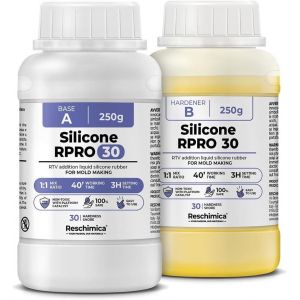Caoutchouc De Silicone Liquide Pour Moulage R Pro 30 De Haute Qualit&eacute;, 100% S&ucirc;r, Non Toxique, Avec Catalyseur Au Platine, Doux Et R&eacute;sistant (Rapport De Mixtion 1:1) - Neuf