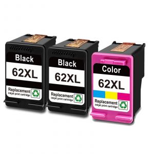 pour cartouche d'encre hp 62 xl HP 62XL à haut rendement pour imprimante HP Envy 5540 5640 5740 7640 5646 5541 5742 5745 200-HP62XL 2Noir 1Multicolore - Neuf