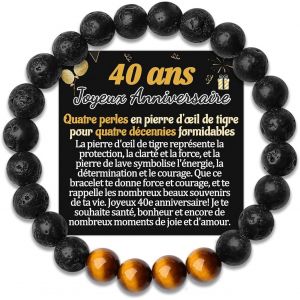 Eryi-50 40 30 20 60 70 80 90 Ans Anniversaire Bracelet Cadeau D'anniversaire Homme Original Idee Cadeaux Anniversaire Pour Mon Beau Papa A Son Petit Fils Tonton Neveu Frere Papy Mari Bracelets Bijoux - Neuf