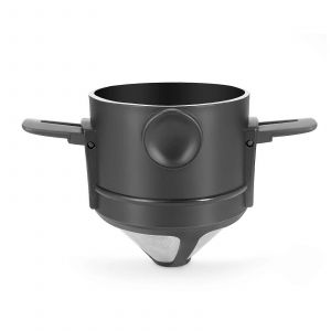 Cône de goutteur de café filtre à café pliable infusé à la main pour le café goutte à goutte et le thé avec support en acier inoxydable sans papier filtre - Neuf