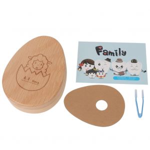 Boite De Rangement En Bois Pour Dents De Lait Pour Enfants (Chevre) - Neuf