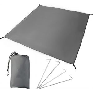 Eryi-1 Bâche De Tente De Camping Avec 1 Sac De Rangement Et 4 Pics De Tente, Bâche De Tente Polyvalente Pour L'extérieur, Tapis D'auvent, Tente De Sol Pour Camping, Randonnée, Pique-Nique - Neuf