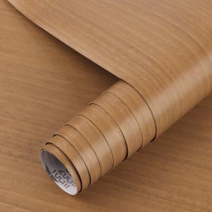 Arthome Auto Adhésif Papier De Contact Marron Bois Papiers Peints, 44cmx10m Autocollant Décoratif Vinyle Film Imperméable Pour Comptoir Etagère Revêtement Mural Amovible Facile À N[Pou8804907] - Neuf