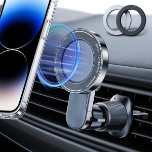Cmjaagur-Support Magn&eacute;tique De T&eacute;l&eacute;phone Portable Pour Voiture Magsafe [20 Aimants N52] Support Magn&eacute;tique De T&eacute;l&eacute;phone Portable Pour Ventilation De Voiture Pour Iphone 15/14/13/12 Pro Plus ,[M635] - Neuf