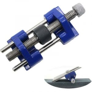 Honing Guide with Brass Roller, Stainless Steel Side Clamp Fixed Angle - With Brass Roller for Wood Chisels, Planer Blade, Flat Chisel - Neuf