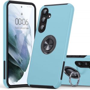 Kal-Coque Pour Samsung Galaxy S23 Fe, Support En Métal Avec Anneau Rotatif À 360 °, Anti-Rayures, Anti-Chocs Samsung S23 Fe Case, Etui Pour Samsung S23 Fe 5g 6.4 - Neuf