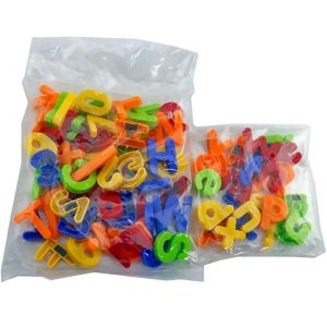 Alphabet Magnétique Pour Enfants, Accessoires Pédagogiques Pour L'apprentissage Des Lettres Abc, Pour L'école Maternelle 3, 4, 5, Jouet D'apprentissage Pour Le Développement Du Cerveau, Multicolore - Neuf