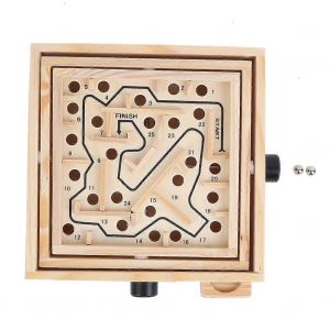Jeu de société en bois pour enfants, labyrinthe à billes, jouet éducatif, cadeau - Neuf