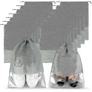 18pcs Sacs &Agrave; Chaussures De Voyage,Sacs &Agrave; Chaussures De Rangement M&eacute;nagers Transparents Portables Anti-Poussi&egrave;re - Neuf